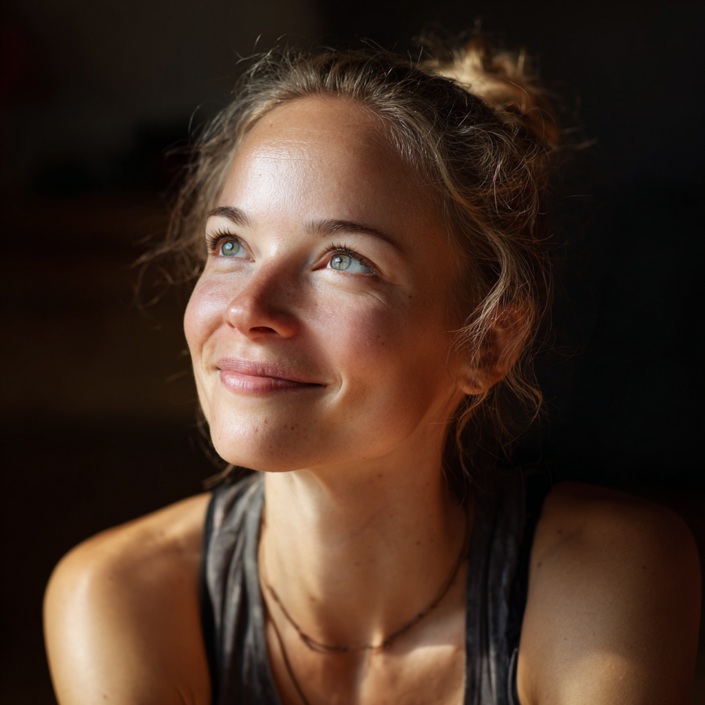 Мирна атмосфера за йога за сън с европейци в релаксираща поза, реалистичен стил